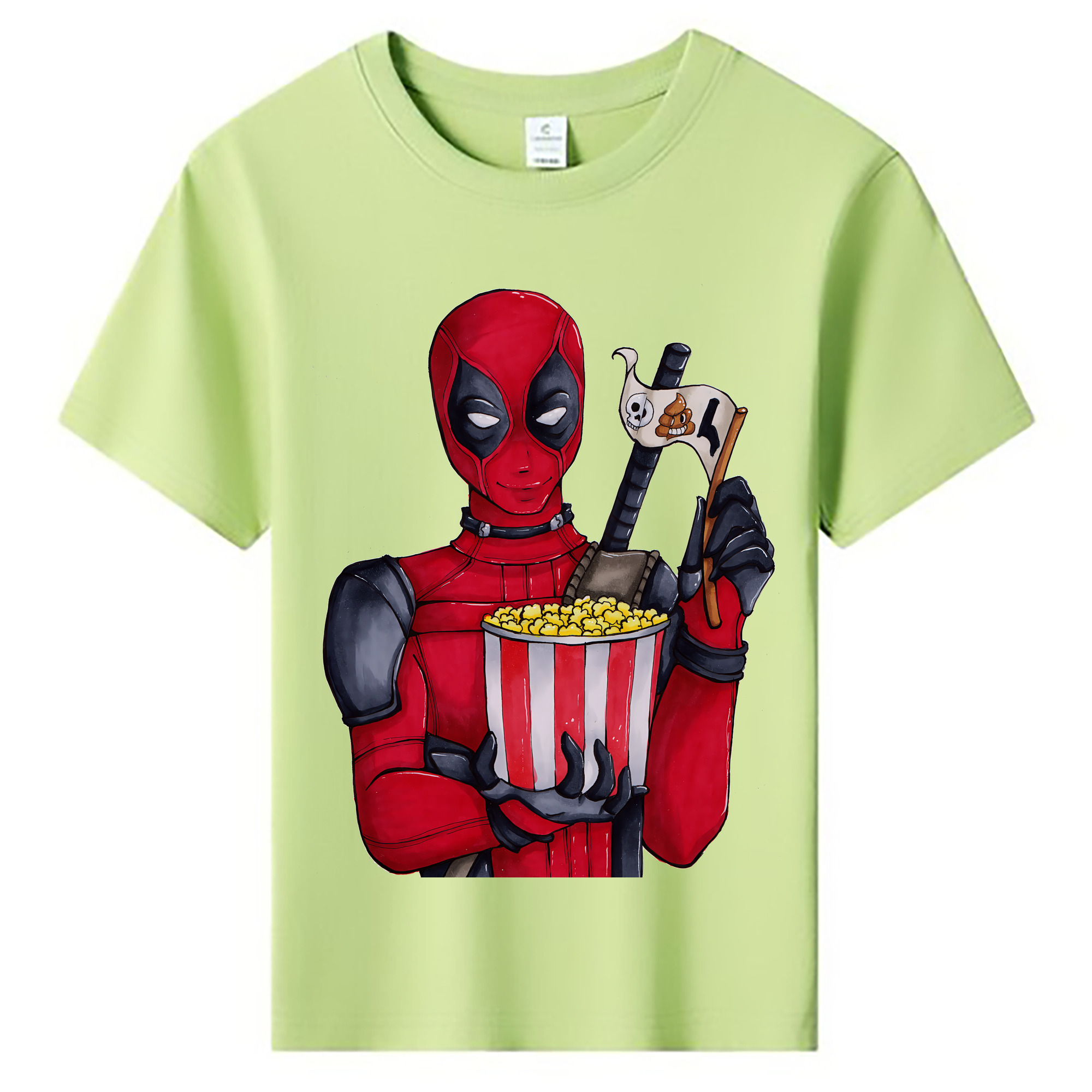 （画像用） Deadpool デッドプール 綿100％キッズTシャツ（フロントプリント）